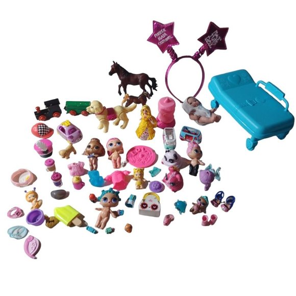 Unbranded Other - Huge Lot Of Miscellaneous Toys Including LOL Dolls Horses Babies Clothes...